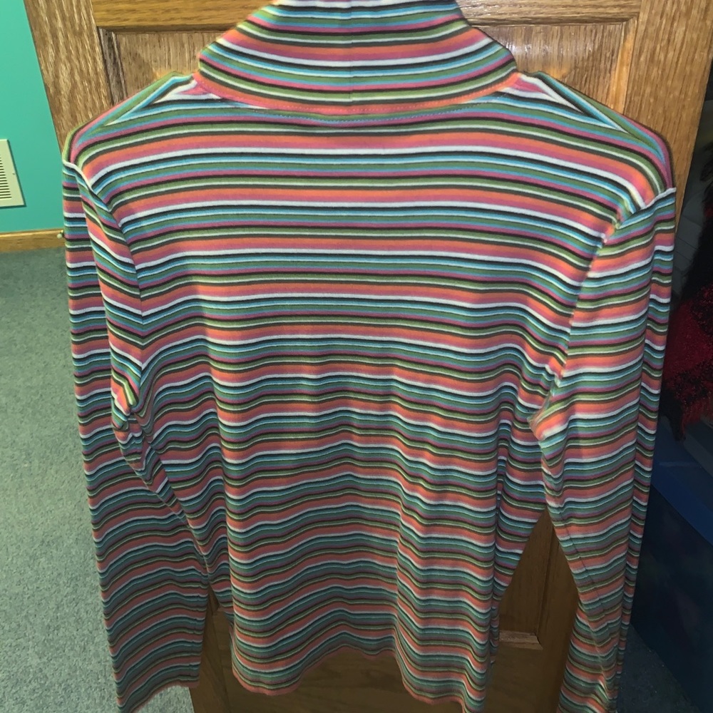 vintage women’s stripe turtle neck